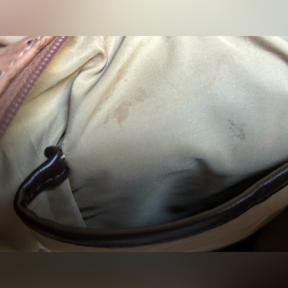 GIANI BERNINI OSTRICH SKIN SHOULDER BAG - Picture 11 of 11